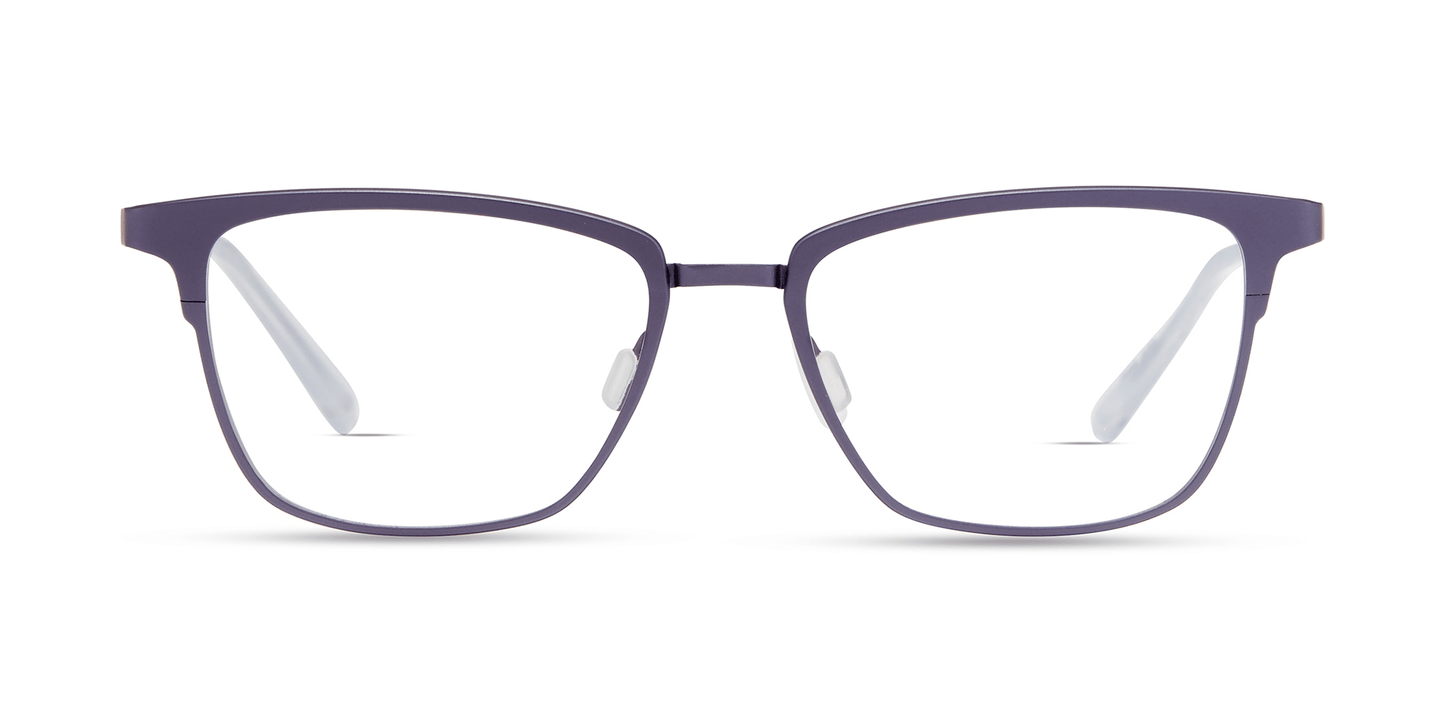 modo 4243 optical prescription eyewear glasses women ladies female rectangle upswept titanium made in japan strong durable long lasting purple violet