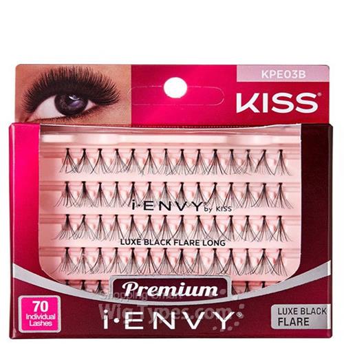 Kiss I Envy Luxe Flare Black Individual Eyelashes