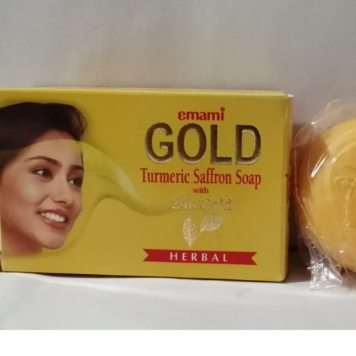 EMAMI GOLD TURMERIC SAFFRON SOAP 100GM x 3 pk