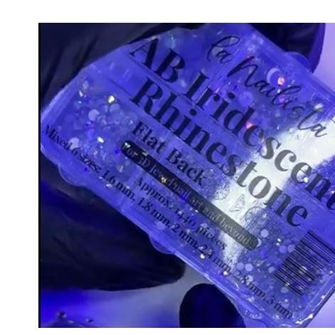 La Nailista AB Iridescent Flat Back Rhinestones - 1440 Pcs