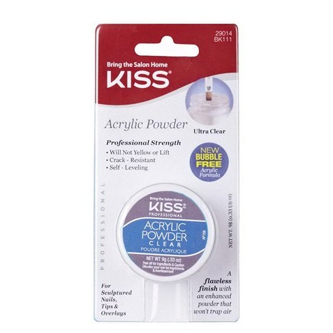 Kiss Acrylic Powder Professional Strength, Ultra Clear, 0.15 Oz