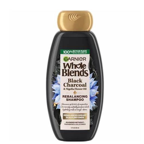 Garnier Whole Blends Black Charcoal and Nigella Flower Oil, 12 OZ