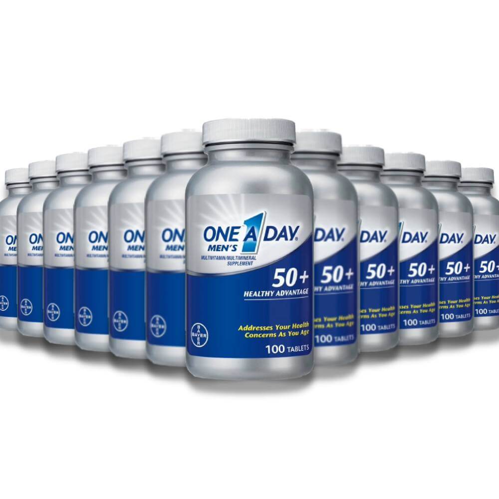 One A Day - Men's 50+ Healthy Advantage Multivitamins - 100 Ct - 12 Pack