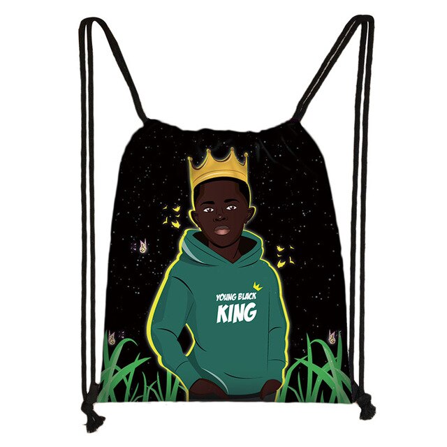 Afrocentric Boys Drawstring Bag