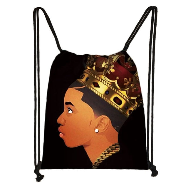 Afrocentric Boys Drawstring Bag