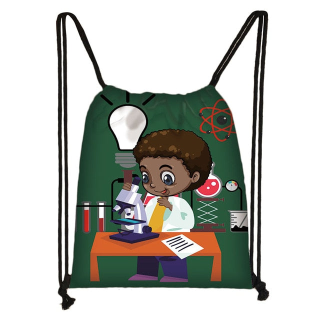 Afrocentric Boys Drawstring Bag