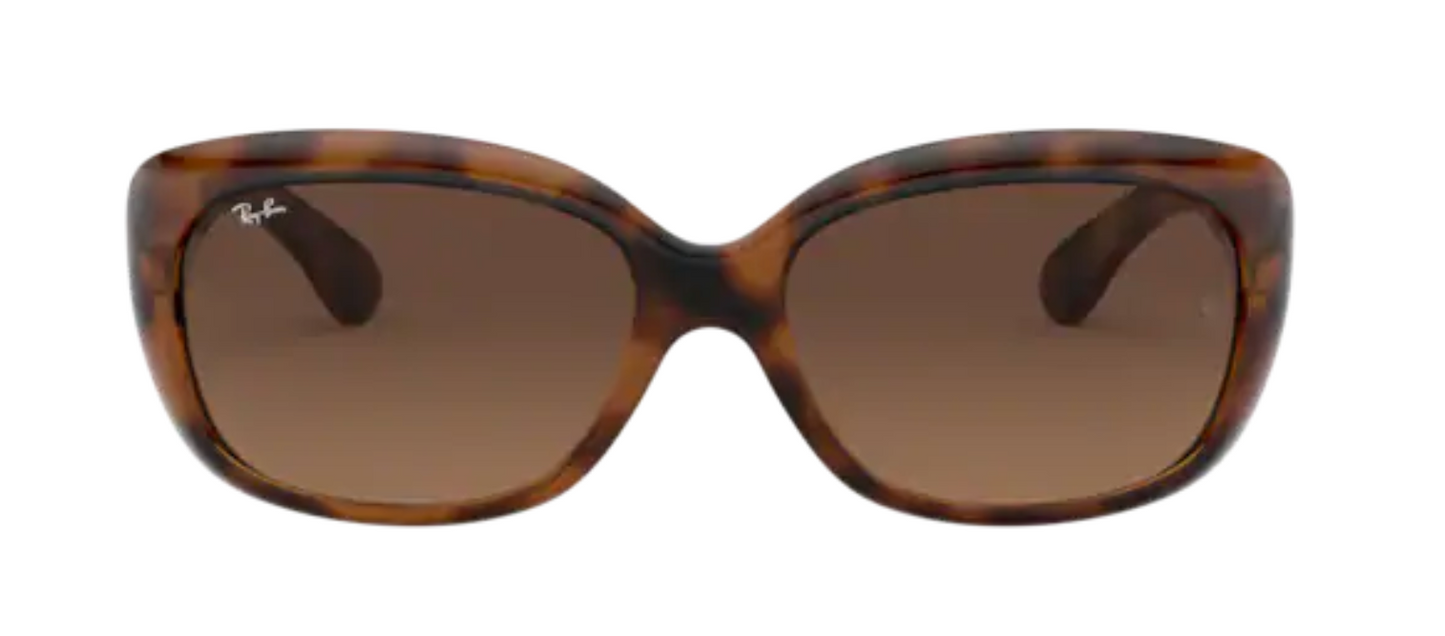 ray ban 4101 jackie ohh optical prescription eyewear sunglasses classic traditional retro cat eye trendy fashionable ladies women elegant uv400 protection shiny havana brown gradient brown lens