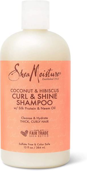 Shea Moisture Coconut & Hibiscus Curl & Shine Shampoo 384 ml