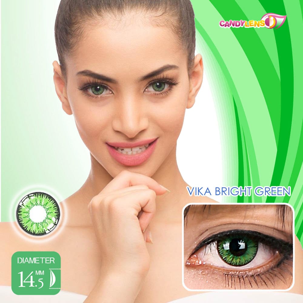 Vika Bright Green Cosplay Color Lenses