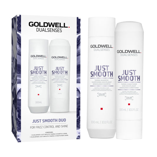 Goldwell Dualsenses Just Smooth Taming Shampoo & Conditioner 300ml Duo Pack
