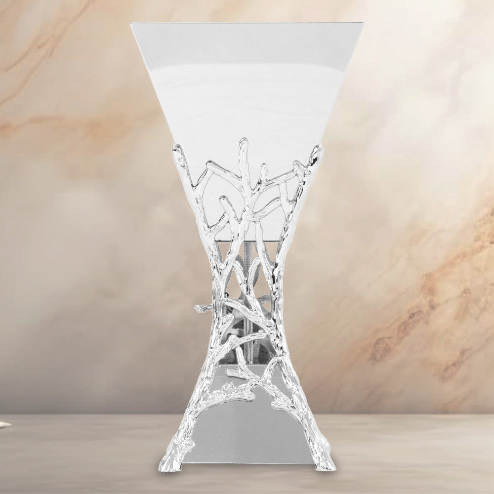 24K Silver plated oud burner Large