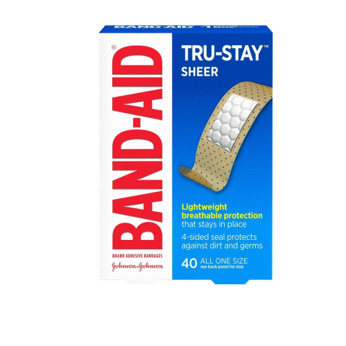 BAND-AID TRU-STAY SHEER 40PCS