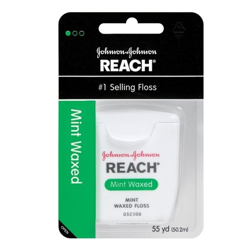 Reach Mint Waxed Dental Floss, 55 Yards