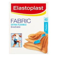 ESTOPLAST FABRIC PLASTERS EXTRA FLEXIBLE 40PCS