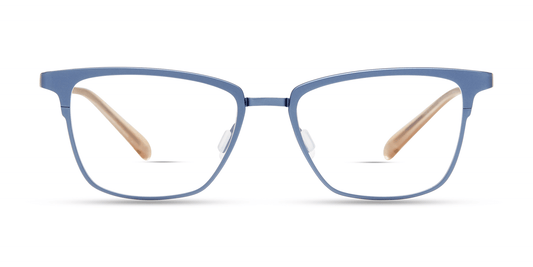 modo 4243 optical prescription eyewear glasses women ladies female rectangle upswept titanium made in japan strong durable long lasting greyish blue