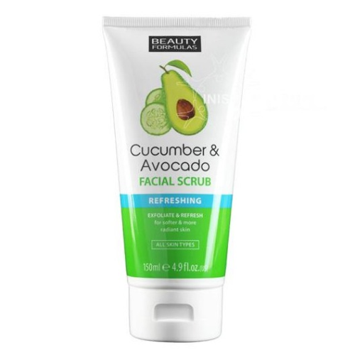 BEAUTY FORMULAS FACIAL SCRUB - CUCUMBER & AVOCADO 150ML