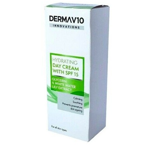Derma V10 Innovations Hydrating Day Cream with SPF 15 50ml