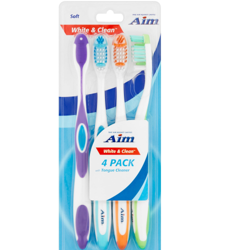 AIM 4PK SOFT T/BRUSH - SOFT
