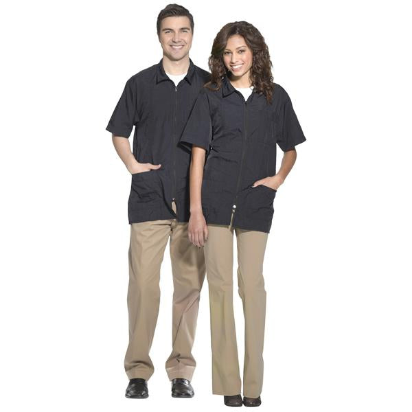 Diane Stylist/Barber Jacket W/Zipper Black