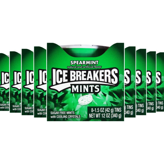 Ice Breakers Sugar Free Mints, Spearmint 8 ct - 24 Pack - ( 192 ct )