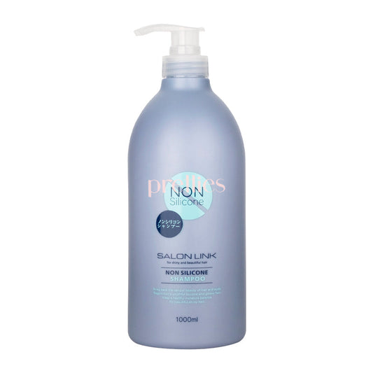 Kumano Yushi Salon Link Non Silicone Shampoo (Natural Floral) 1000ml (Blue)