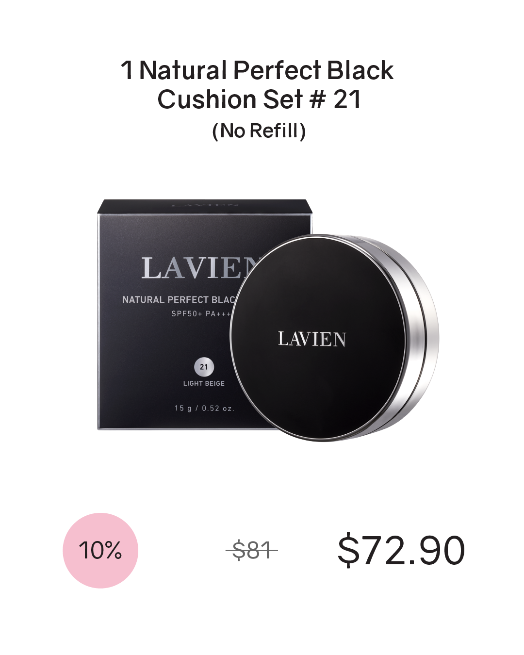 [PROMO] Lavien Natural Perfect Black Cushion SPF50+/PA+++