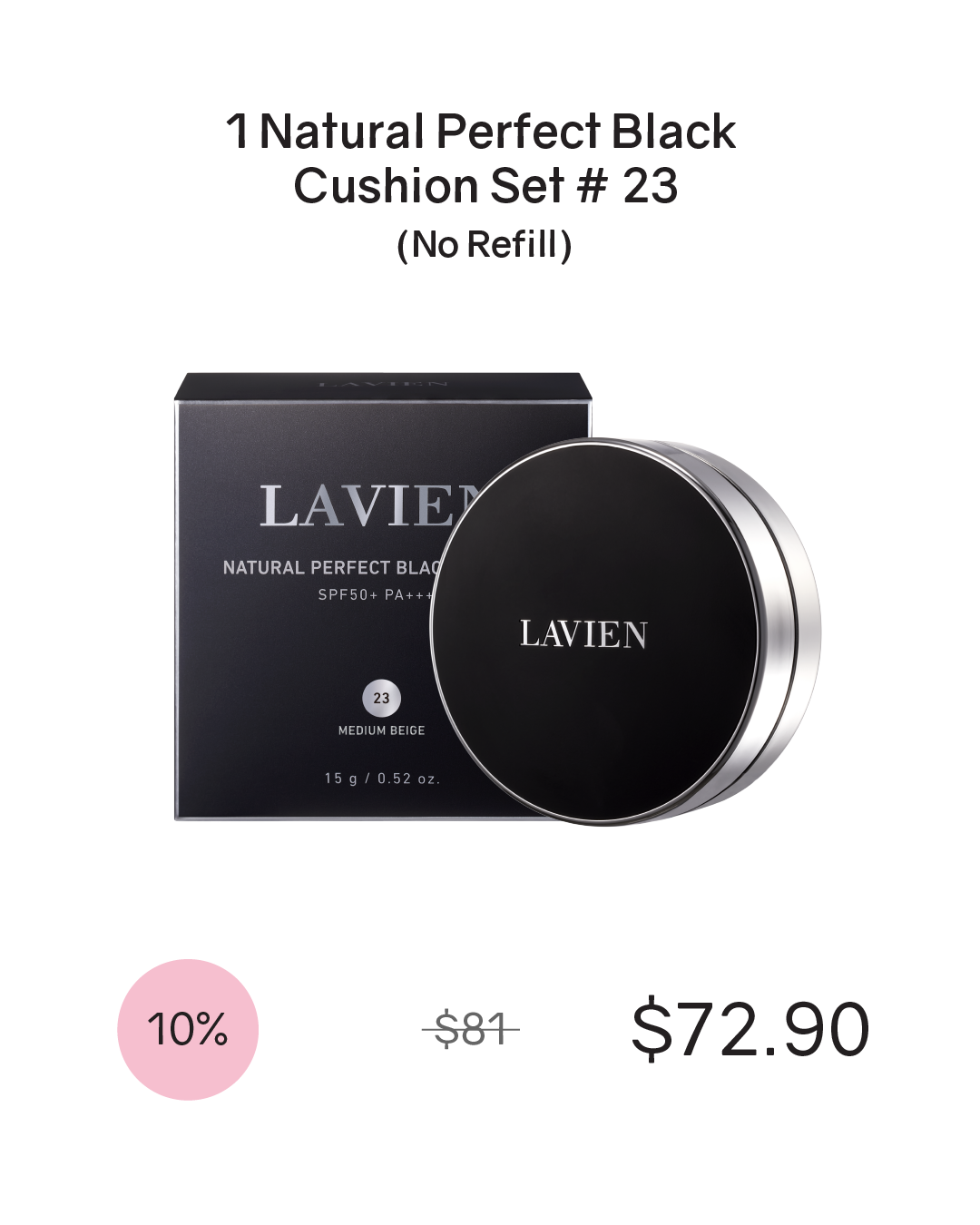 [PROMO] Lavien Natural Perfect Black Cushion SPF50+/PA+++