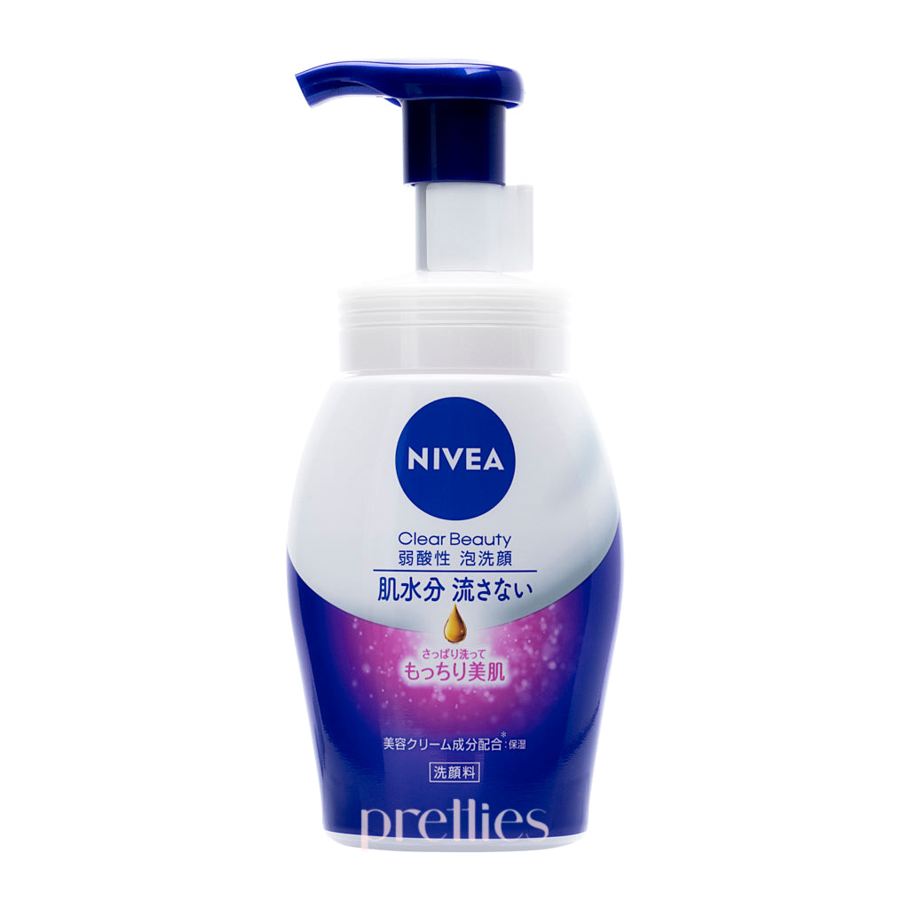 NIVEA Clear Beauty Weakly Acidic Foam Face Wash - Elastic Beauty 150ml (Pink)