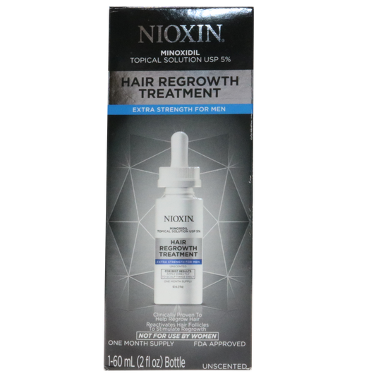 Nioxin Minoxidil Hair Regrowth Treatment for Men 2oz (1 Month Supply)