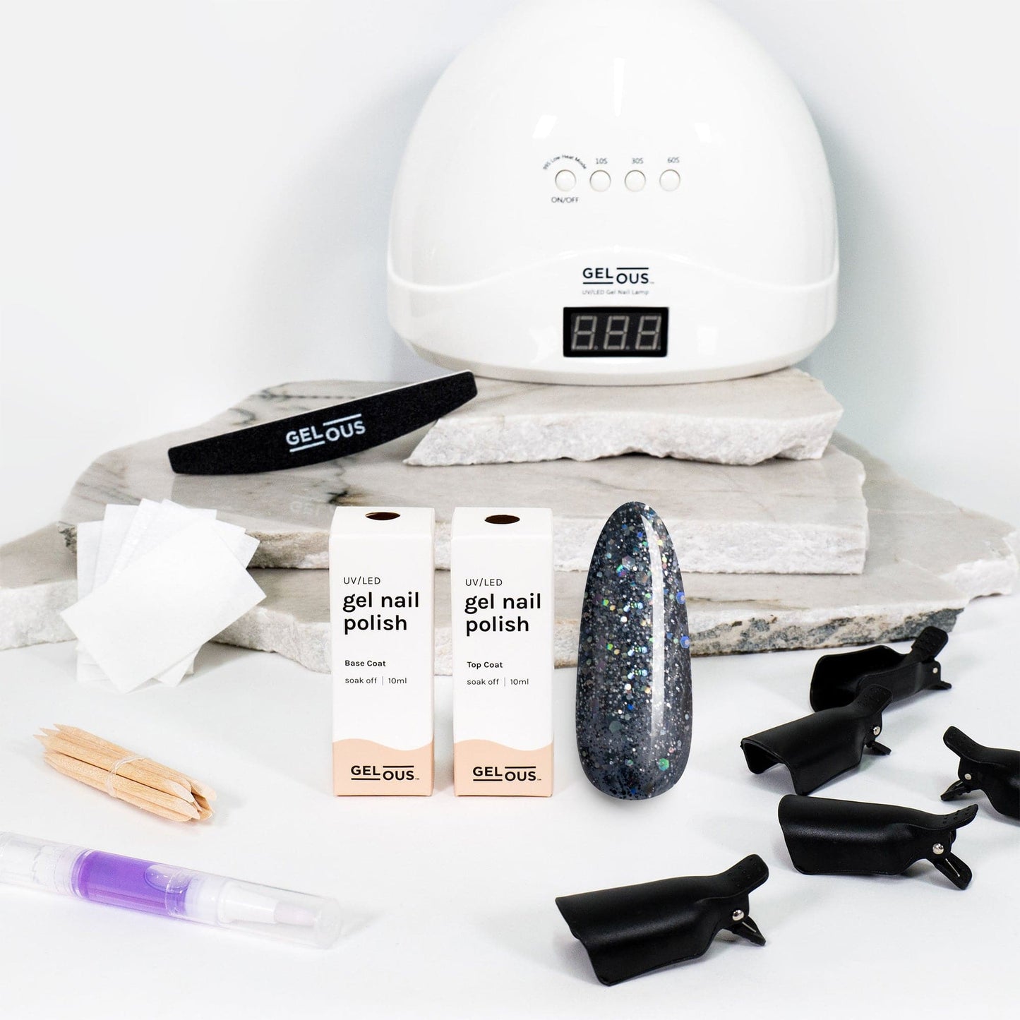 Gelous gel nail polish Black Magic Starter Pack - photographed in New Zealand