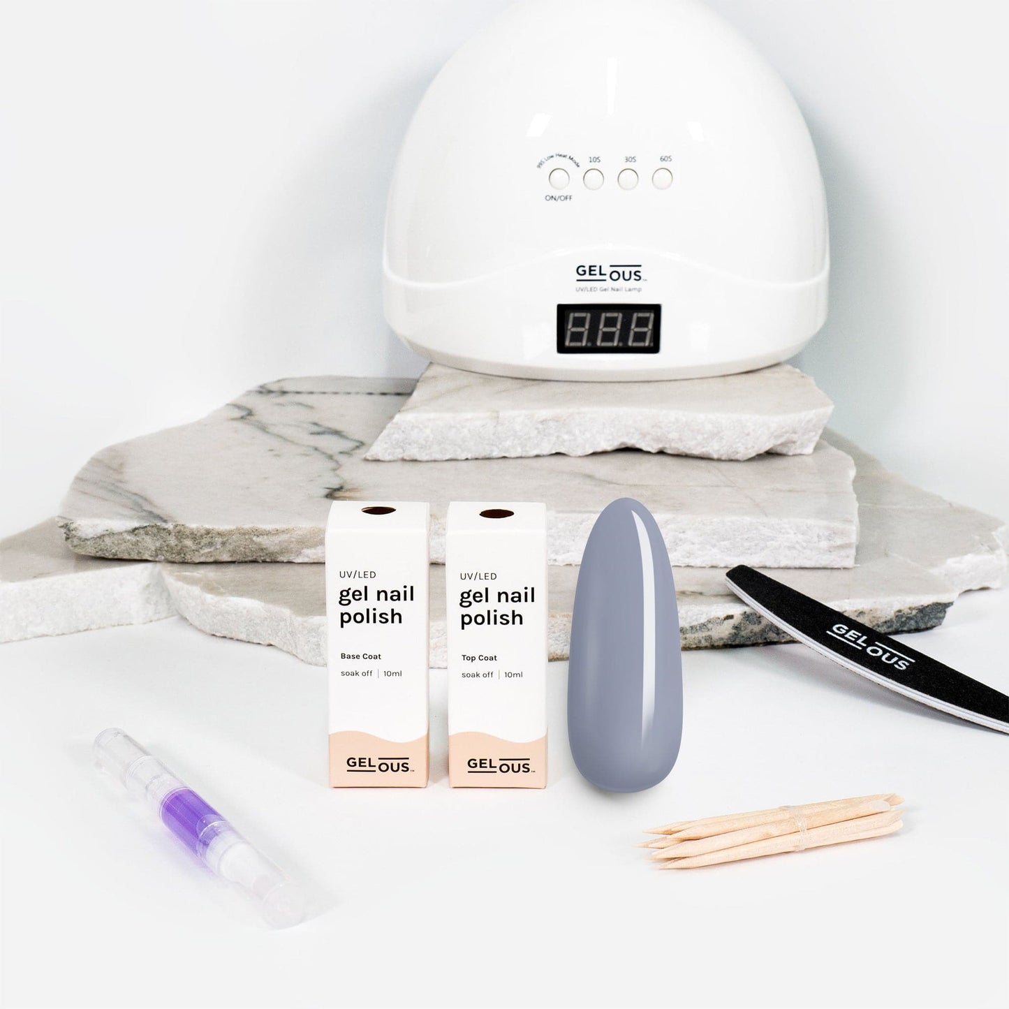 Gelous gel nail polish Better Slate Than Never Essentials Pack - photographed in New Zealand