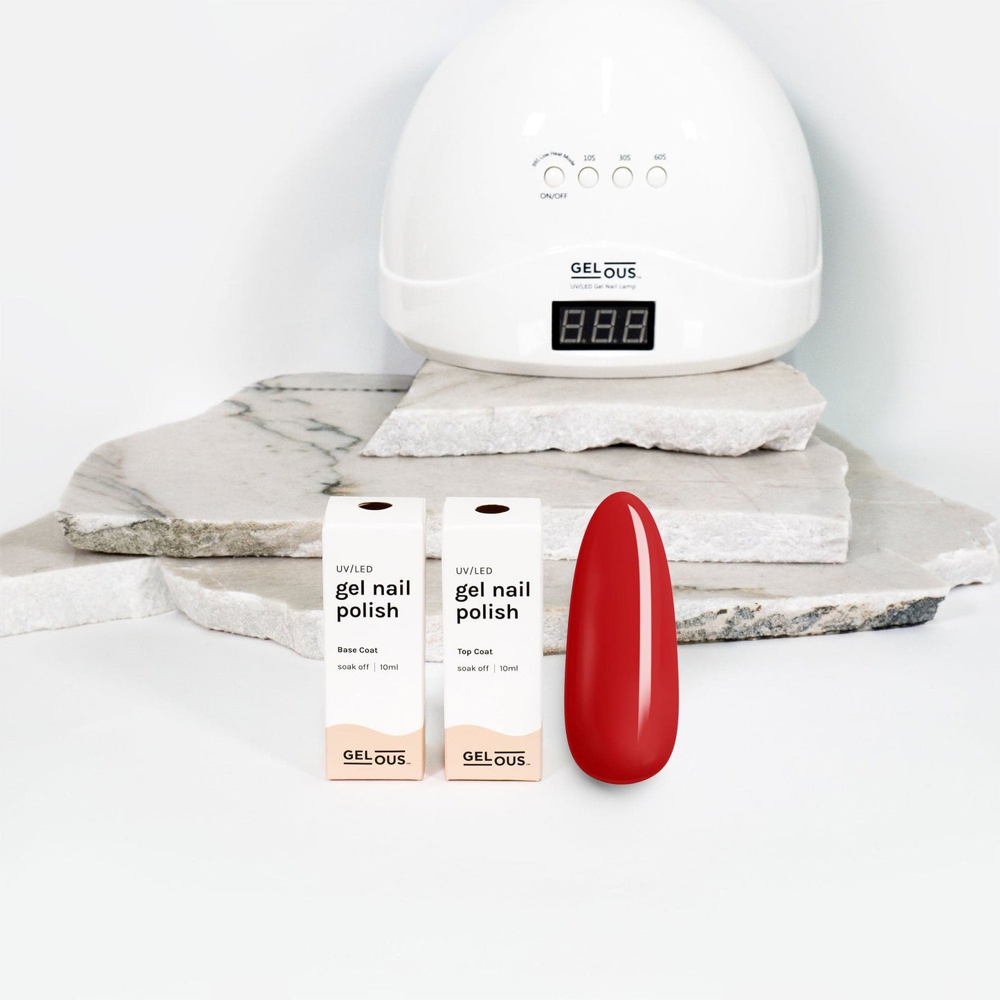 Gelous gel nail polish Paint the Town Red Basic Pack - photographed in New Zealand