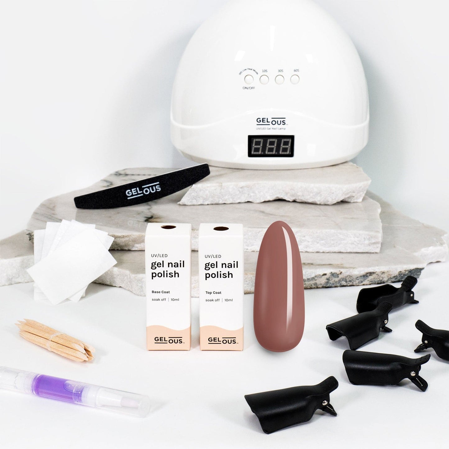 Gelous gel nail polish Stuck in the Mud Starter Pack - photographed in New Zealand