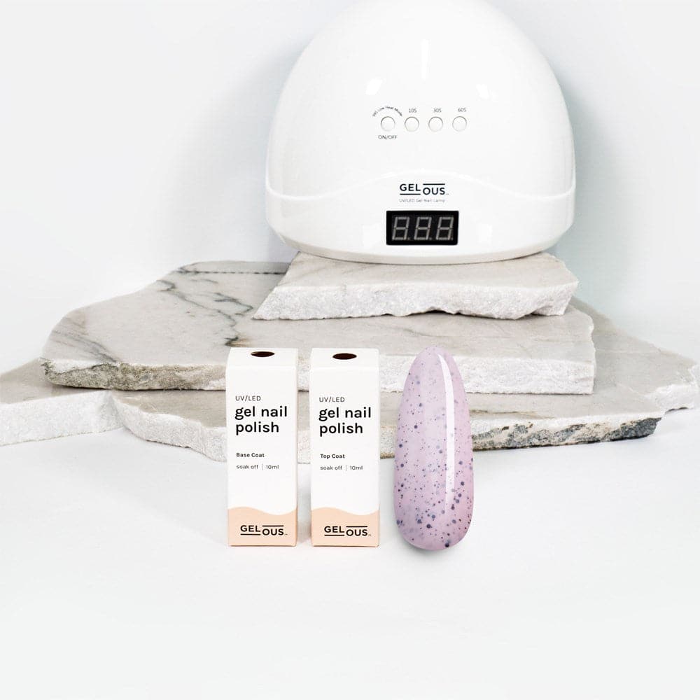 Gelous gel nail polish Speckled Egg Basic Pack - photographed in New Zealand
