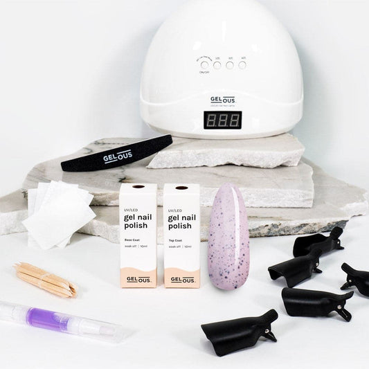 Gelous gel nail polish Speckled Egg Starter Pack - photographed in New Zealand