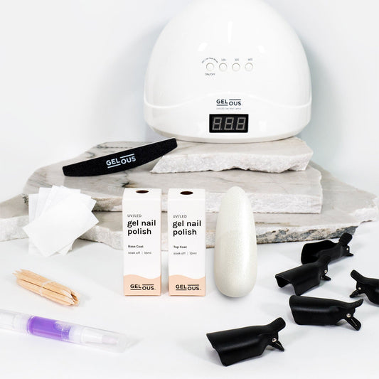 Gelous gel nail polish Snow Place Like Home Starter Pack - photographed in New Zealand