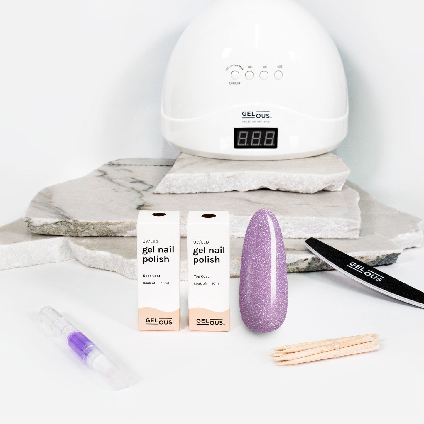 Gelous gel nail polish Twilight Twinkle Essentials Pack - photographed in New Zealand