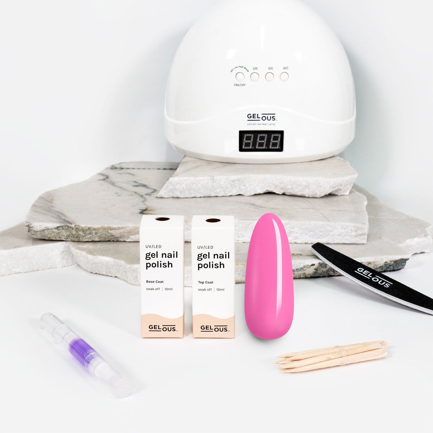 Gelous gel nail polish Tickled Pink Essentials Pack - photographed in New Zealand