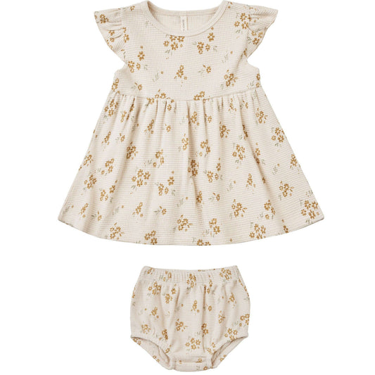 Quincy Mae Flutter Sleeve Dress | Honey Flower