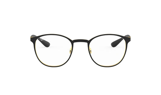 Frames Rayban 0RX6355 Black, Frames, Grey, Mens, Metal, Oval, Plastic, Prescription, Rayban, Small, Unisex, Womens