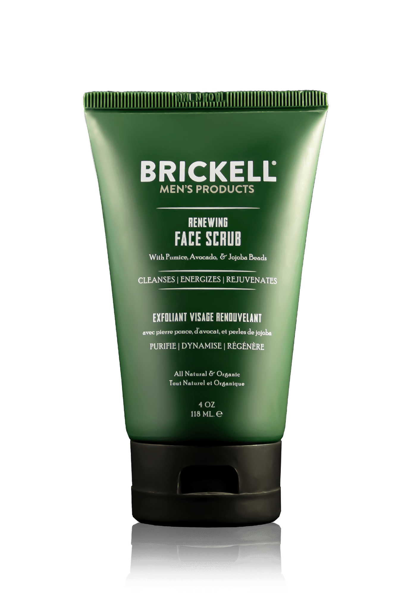 New, convenient, easy to use tube for Renewing Face Scrub.