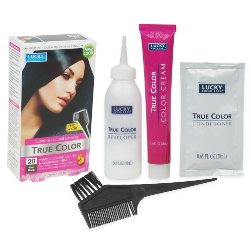 Lucky Super Soft Women's Hair Color, Blue Black