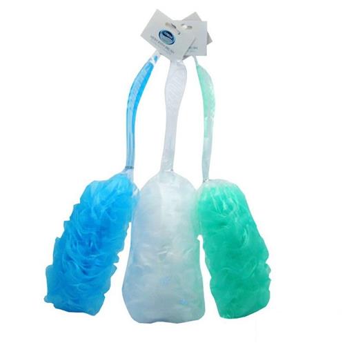 Athena Mesh Bath Brush With Handle