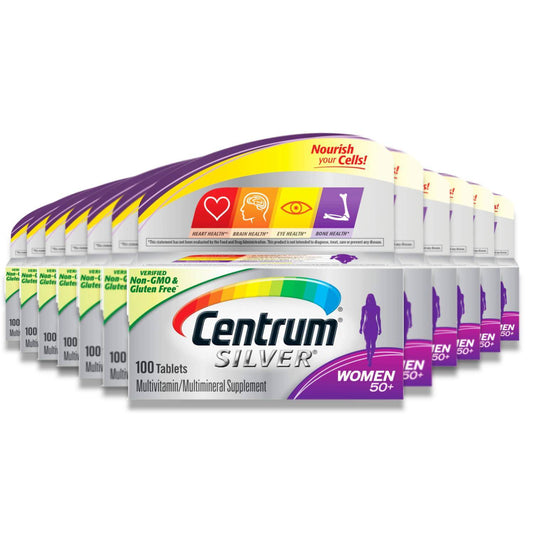 Centrum - Silver Women Multivitamin/Multimineral Supplement - 100 Ct - 12 Pack