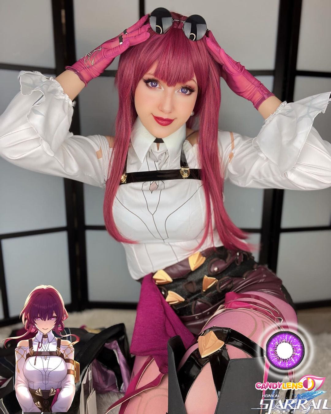 Vega Storm Violet Cosplay Contacts