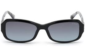 guess 7683 fashion designer eyewear optical prescription sunglasses glasses ladies women female plastic acetate classic traditional rectangular shape petite faces casual dressy elegant 001 shiny black front