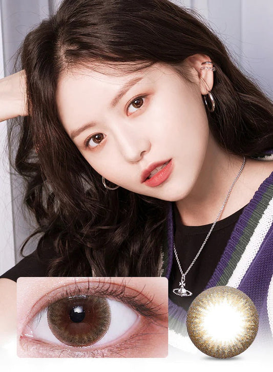 LensVery Sydney Brown One Day Contact Lenses 10 Pack
