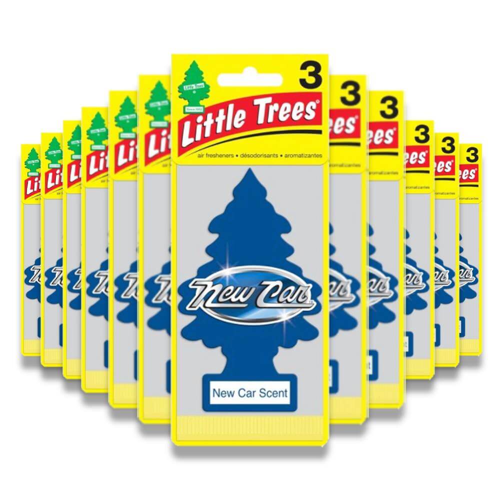 Little Trees - Air Freshener, New Car Scent  - 3 Ct - 12 Pack (Total 36ct)