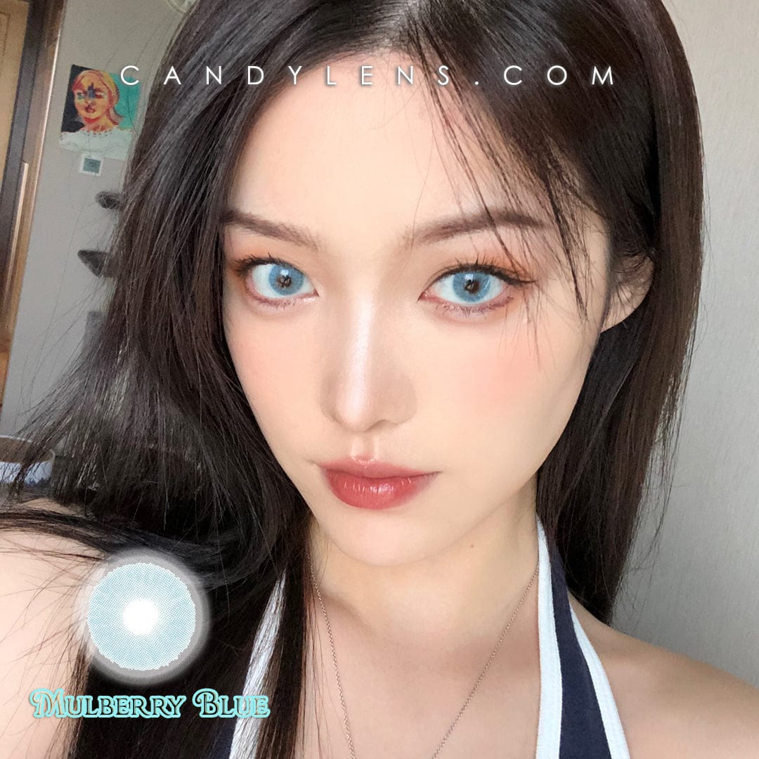 Mulberry Blue Colored Contacts