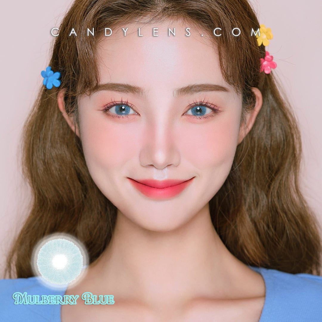 Mulberry Blue Colored Contacts